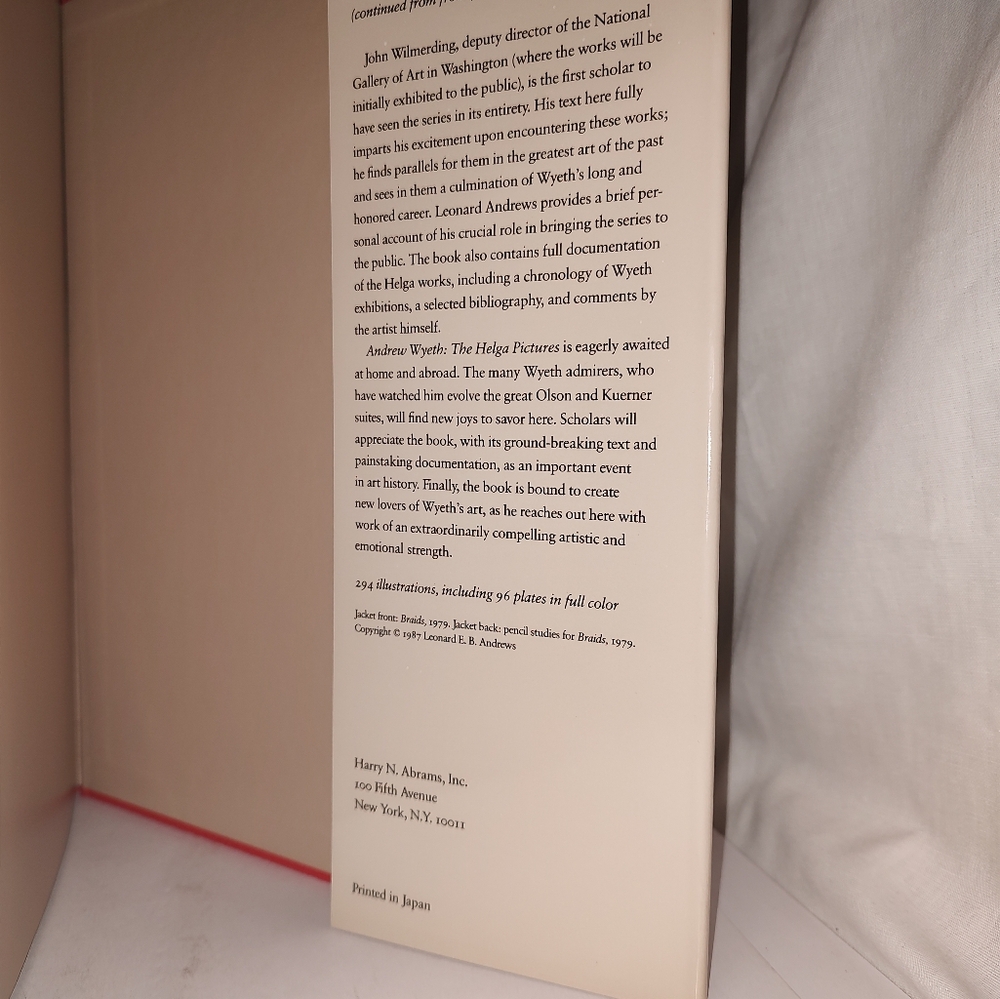 Andrew Wyeth: The Helga Pictures Hardcover DJ 1987 like new! - Picture 4 of 8